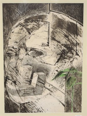 Lot 657 - Tom Wood (b.1955)  "Gulbenkian Etching" Signed within the plate, inscribed on an exhibition...