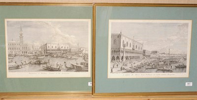 Lot 661 - Joannes Baptista Brustoloni after Antonius Canaletto (18th century) "A minore D: Marci Area...