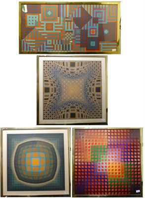 Lot 1000 - Victor Vasarely (1908-1997) Hungarian Abstract Signed in pencil and numbered 63/250, with the...