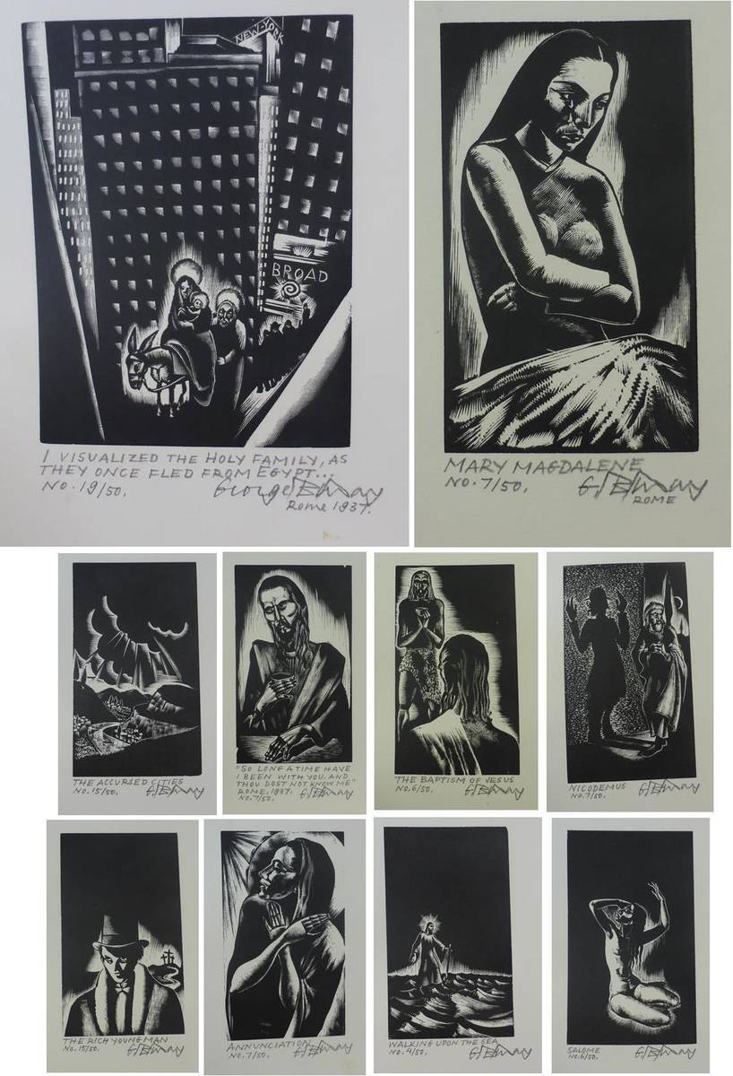 Lot 1025 - George Buday (1907-1990) Hungarian 'I Visualised the Holy Family, as they Once Fled from Egypt'...