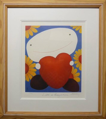 Lot 1034 - After Mackenzie Thorpe (b.1956) 'Love is Everywhere' Signed in pencil, inscribed and numbered...