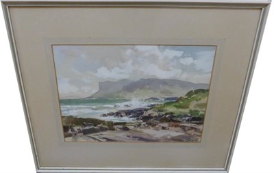 Lot 1044 - Maurice Canning Wilks (1910-1984) Irish Seascape Signed, watercolour heightened with white, 26cm by