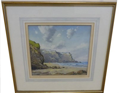 Lot 1054 - Robert Leslie Howey (1900-1981) 'Blackhall Rocks' Signed and inscribed in pencil on the mount,...