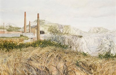 Lot 1079 - * John Ridgewell (1937-2004) 'Claypit' Signed, dated 1974 to label verso, oil on canvas, 50cm...