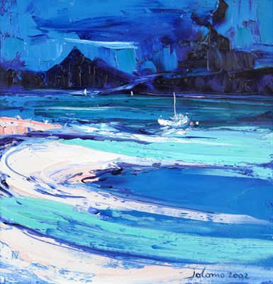 Lot 1086 - John Lowrie Morrison 'Jolomo' (b.1948) Scottish 'Rum from Portuairk' Signed and dated 2002, signed