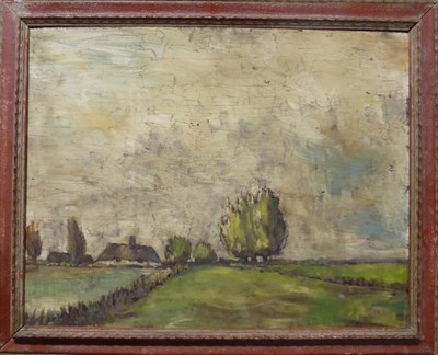 Lot 1109 - Attributed to William Alfred Gibson RA, RSA, GI (1866-1931) 'Near Monnickendam' Oil on board,...