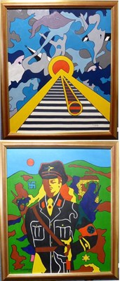 Lot 1157 - * John A. Watson (b.1953) 'Portrait of a German Officer' Signed and dated 1976, oil on canvas,...