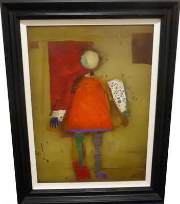 Lot 1159 - * Terri Hallman (b.1962) American Study of a girl Signed, dry pigment on canvas paper, 74cm by 54cm