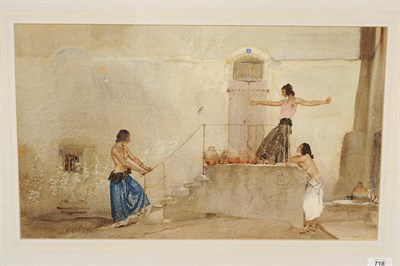 Lot 718 - Sir William Russell Flint RA, PRWS, RSW, ROI, RE, NS (1880-1969) "Argument in Almeria" Signed,...