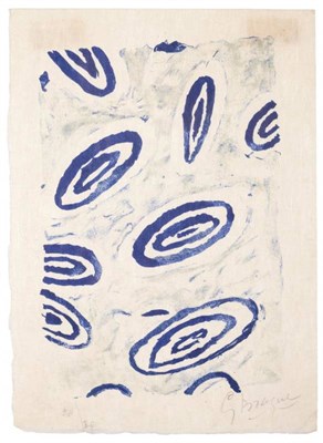 Lot 2 - Georges Braque (1882-1963) French  ''Disque''- from Le tir É l'arc  Signed in...