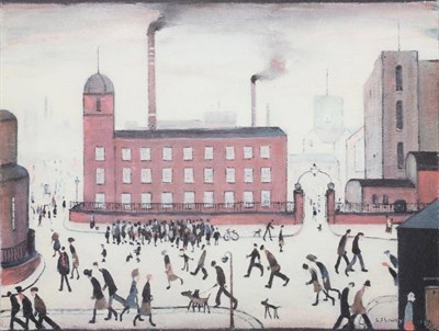 Lot 7 - After Laurence Stephen Lowry RA (1887-1968)  ''Mill Scene'' Signed, from an edition of 750,...