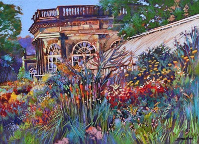 Lot 59 - Tony Brummell Smith (b.1949) ''The Garden of Ripley Castle'' Signed, inscribed verso and dated...