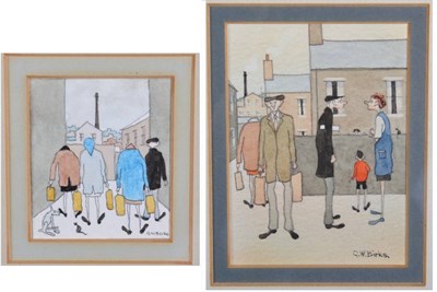 Lot 74 - Geoffrey Woolsey Birks (1929-1993) ''Shopping'' Signed, pencil and watercolour; together with...