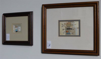 Lot 74 - Geoffrey Woolsey Birks (1929-1993) ''Shopping'' Signed, pencil and watercolour; together with...