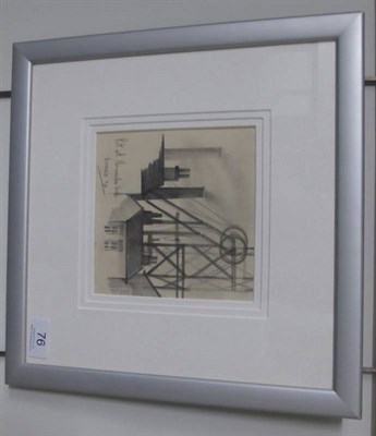 Lot 76 - Brian Shields 'Braaq' FBA (1951-1997) ''Pit at Normanton, Yorks'' Signed, inscribed and dated...