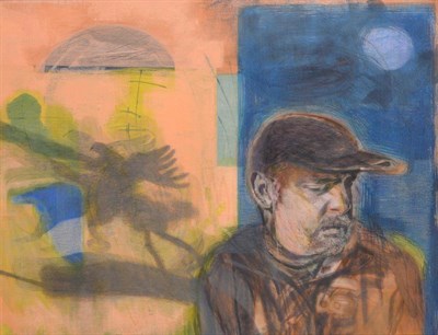 Lot 92 - Tom Wood (b.1955) ''Self portrait (Seville)'' Signed, inscribed and dated 2002/3 verso, crayon...