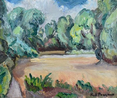 Lot 141 - Keith Baynes (1887-1977) ''Battersea Park'' Signed, oil on canvas, 24cm by 29cm  Provenance:...