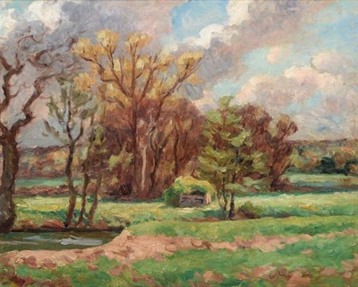 Lot 146 - Roger Fry (1866-1934) ''View from Rodwell House'' Inscribed with title on stretcher verso, oil...