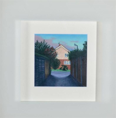 Lot 163 - Tom Deakins (Contemporary) View of a house Signed verso, oil on board, 11cm by 11cm  Artist's...