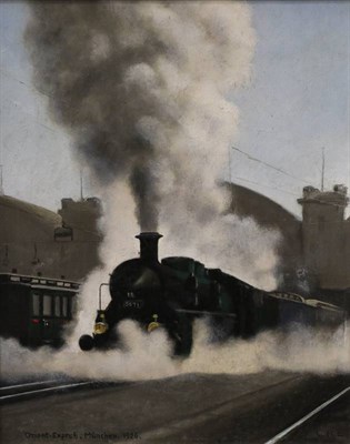 Lot 178 - Cuthbert Hamilton Ellis (1909-1987)  ''The Orient Express Munchen 1926'' Initialled, inscribed...