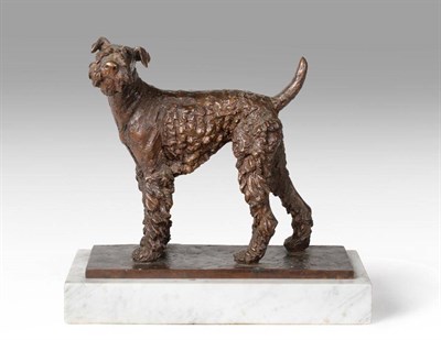 Lot 182 - Sally Arnup (1930-2015) Fox Terrier Signed and numbered 1/X, bronze on a marble base, 25cm high...