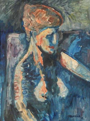 Lot 200 - James Lawrence Isherwood (1917-1989) ''Seated Nude'' Signed and dated (19)69, inscribed verso,...