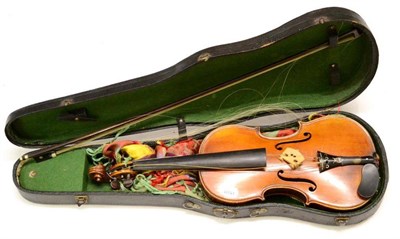 Lot 2032 - A 19th Century Scottish Violin, labelled 'James Hardie & Sons, 17 Richmond Place, Edinburgh...