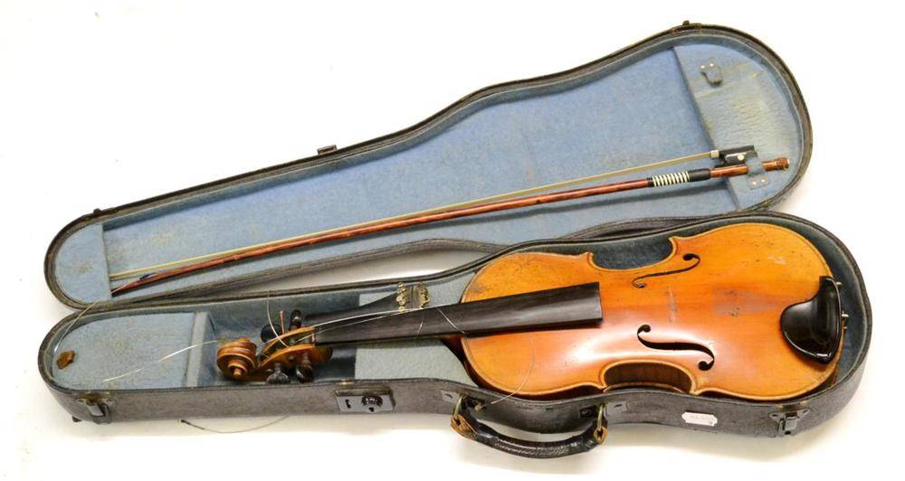 Lot 2038 A 19th Century German Violin, labelled