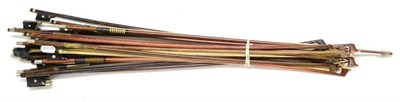 Lot 2052 - A Bundle of Eighteen Mixed Violin Bows