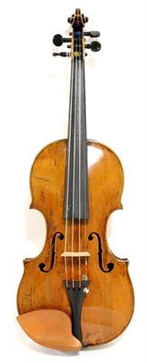 Lot 2057 - A Fine and Interesting 18th Century Violin, probably Italian, no label, with a 354mm two piece...