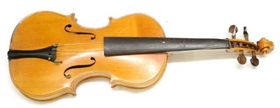 Lot 2061 - A 20th Century Italian Violin, labelled 'Eros Manfredini di Mantova 1937', with a 358mm two...