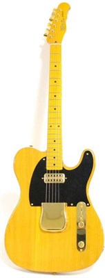 Lot 2081 - A Telecaster Style Guitar by T Parkinson, with ash body, maple fret king neck, Sperzel locking...