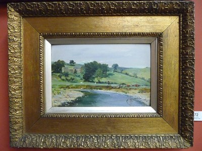 Lot 772 - Hugh B. Scott (ex. 1893) "At the Foot of the River Wenning, Near the River Lune, Hornby, Lancaster"