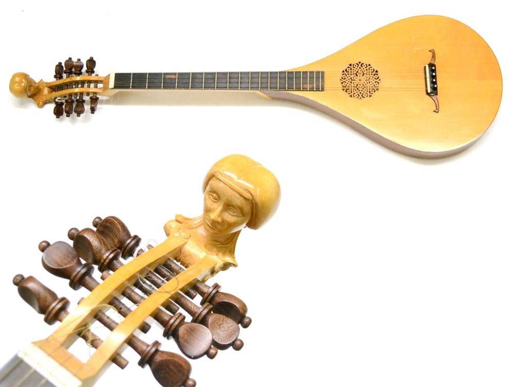 Lot 2107 - A 20th Century Cittern by Cliff Harrison,