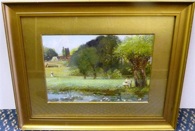 Lot 774 - Sir David Murray RA, PRI, RSW, HRSA (1849-1933) "Stoke Poges, Buckinghamshire" Indistinctly signed