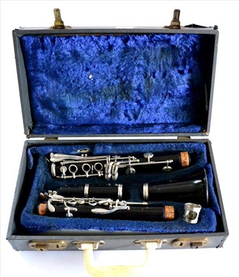 Lot 2046 - A Boosey & Hawkes of London Plastic 'Regent' Clarinet, serial number 410675, cased