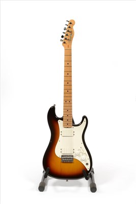 Lot 2063 - A Fender Bullet, serial number E124397, circa 1981, with maple neck, twin pick-ups, sunburst...