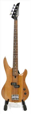 Lot 2074 - A Yamaha RBX 300 Bass Guitar, with mahogany body, split twin single coil pick-up, in carry bag