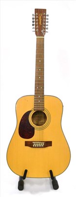 Lot 2078 - A Tanglewood Earth 100E/12LHN Left Handed Twelve String Electro-Acoustic Guitar, with mahogany body