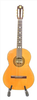 Lot 2079 - An Admira 2000 F1 Classical Electro Acoustic Guitar, with laminated rosewood back and sides,...