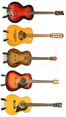 Lot 2081 - A Kay Acoustic Guitar, and four others (5)