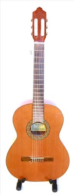 Lot 2087 - An Antonio Lorca model 3600 Spanish Classical Guitar, with laminated back and sides, cedar top,...