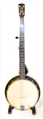 Lot 2109 - A Windsor Whirl 'Gem Supremus' 5-String Banjo, with 28cm velum head, mother of pearl inlaid...