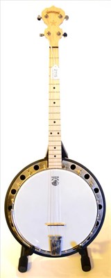 Lot 2115 - A Deering Goodtime Tenor Banjo, with maple resonator and neck, in hard case