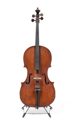 Lot 11 - A Small Late 18th or Early 19th Century Violoncello, possibly English, labelled 'J Wagstaff...