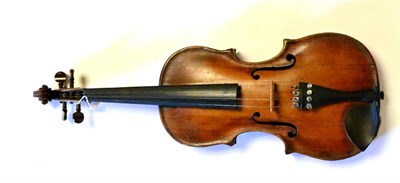 Lot 14 - An 18th Century Tyrolean Violin, labelled 'Dominicus Rief in Fils Tyrell 1797', with a 356mm...