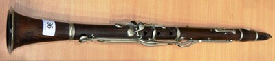 Lot 36 - A Rosewood Clarinet, with plated keys