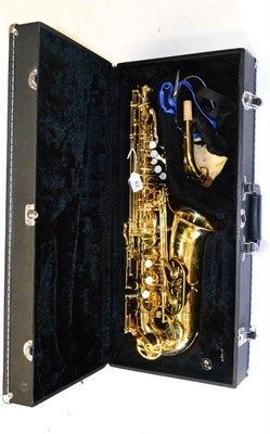 Lot 42 - A Jupiter 500 Series Brass Alto Saxophone, serial number 782595, with accessories, in a fitted case