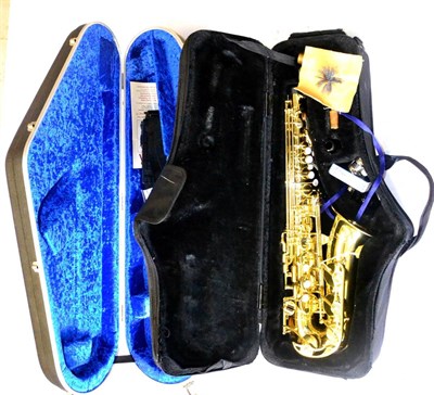 Lot 43 - A Yamaha YAS 25 Brass Alto Saxophone, serial number 082278, in soft carry case; together with a...