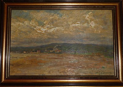 Lot 796 - Adolphe-Louis Gaussen (1871-1954) "Plage Des Lecques" Signed, inscribed on a typed label verso, oil